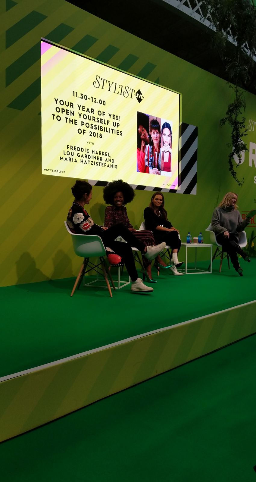 Freddie on stage at Stylist Live